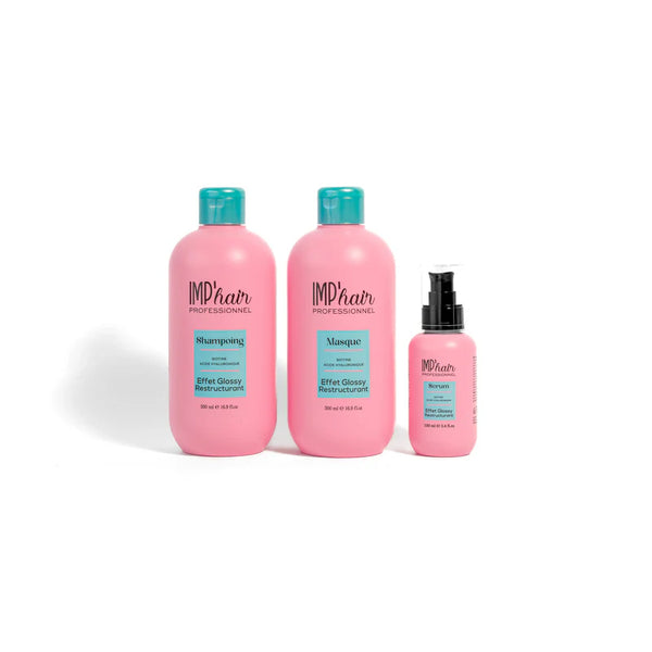 Trio Biotine imp'hair professionnel– Shampoing, Masque & Sérum – entretien Lissage Sans Sulfate