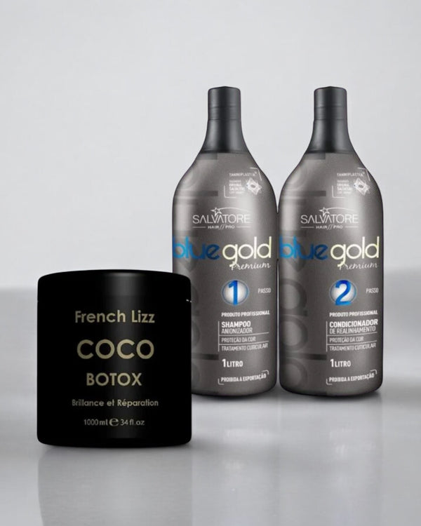 Lissage Au Tanin<br /> Bleu Gold & French Lizz 3 produits