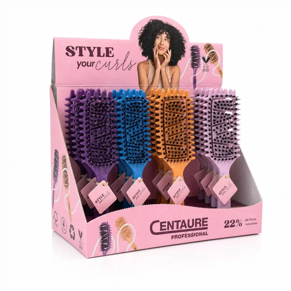 Brosse Coiffante Colorix Curly Style Your Curls Centaure 4 couleurs