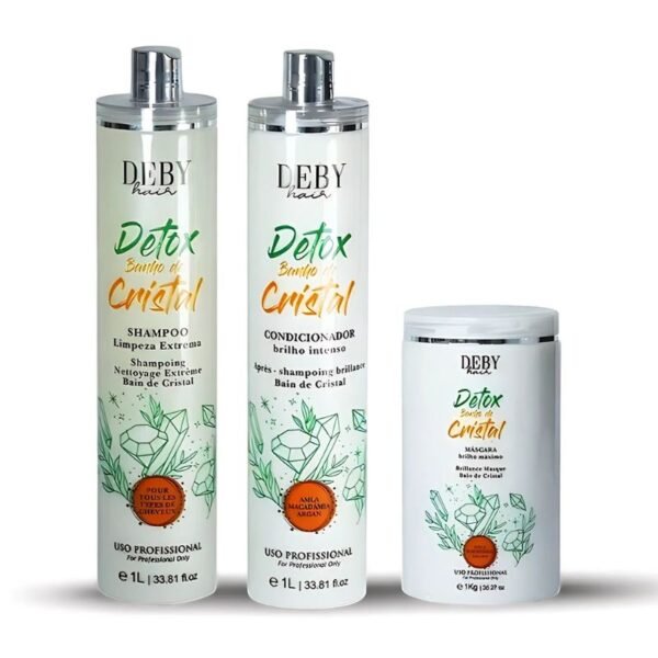 Kit Detox Cristal Deby Hair 3x1L