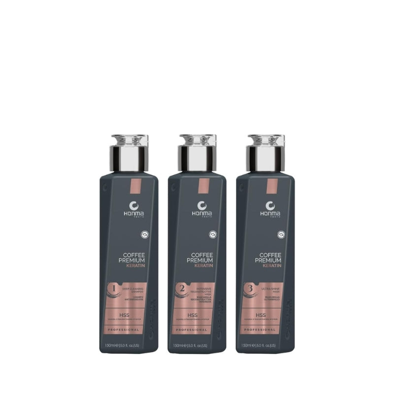 Kit Lissage Brésilien Honma Tokyo Coffee Premium - format Mini 3x150ml