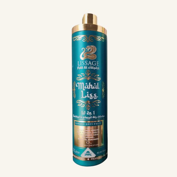 Lissage Indien à l'Huile de Serpent – Mahal Liss | Kit 100ml + Shampoing Clarifiant Offert