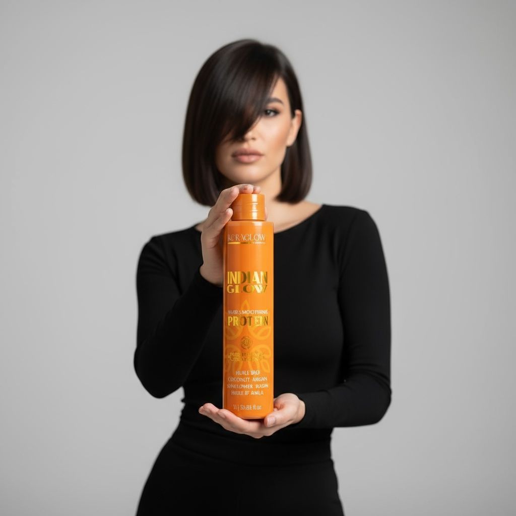 Lissage Indien Keraglow 120ml – Sans Formol + Shampoing