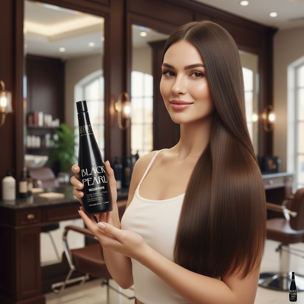 Lissage brésilien à la protéine de soie Black Pearl Secrets 200 ml