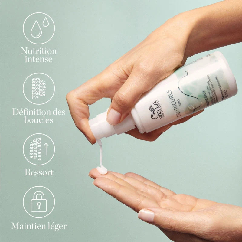 Baume Définition Cheveux Bouclés Curlixir Nutricurls Wella 5