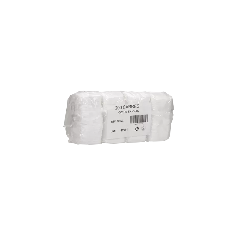 Coton Démaquillant Nancy x200 Carrés 75x75mm