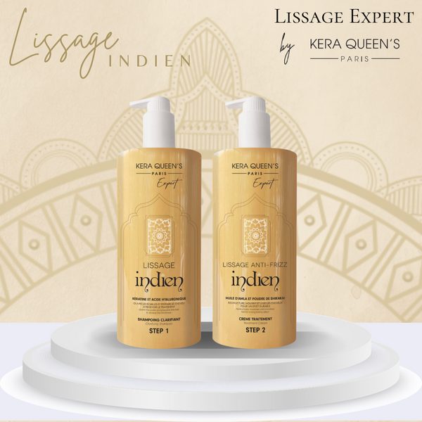 Lissage Indien 2X150 ml  produits kera queen
