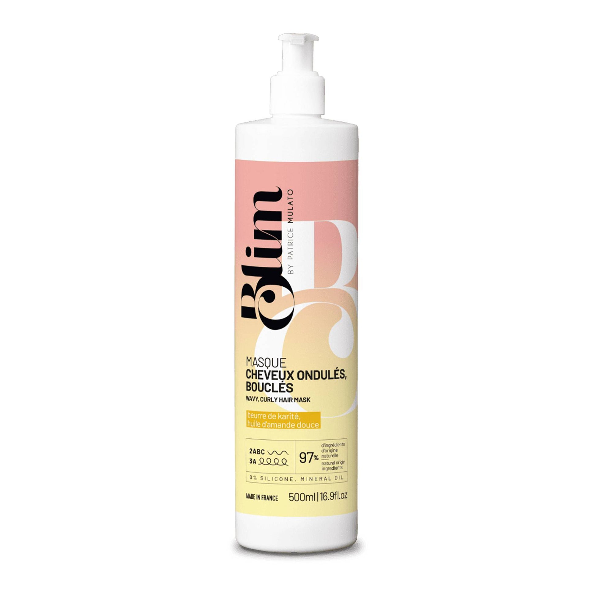 Mulato Masque cheveux ondulés bouclés 500ml