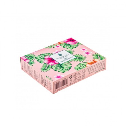 Flora Curl Mini Essentials Kit — 5 Soins Voyage Cheveux Bouclés (5×75ml)