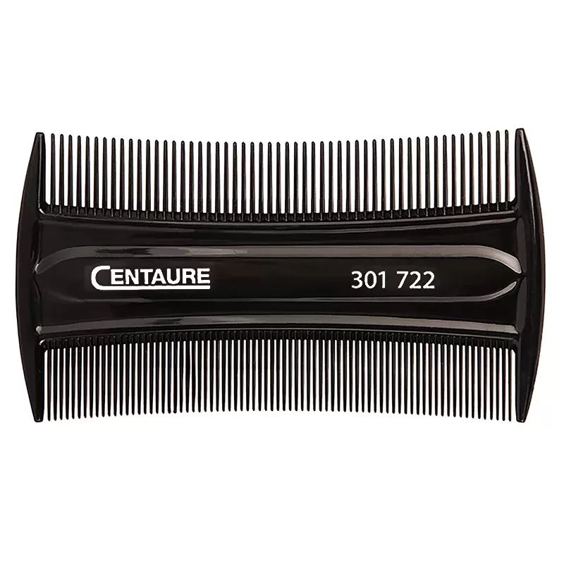 Peigne Antiparasite Fin ABS Noir 8,5cm - Centaure