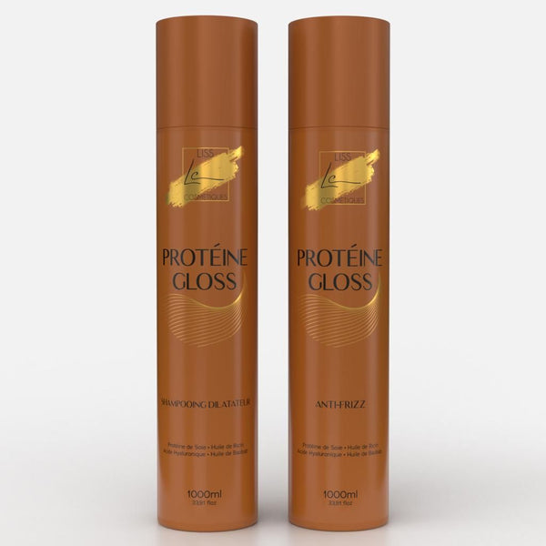 Lissage Protéine caviar Gloss S-liss cosmétique nouveau lissage brésilien 2 produits