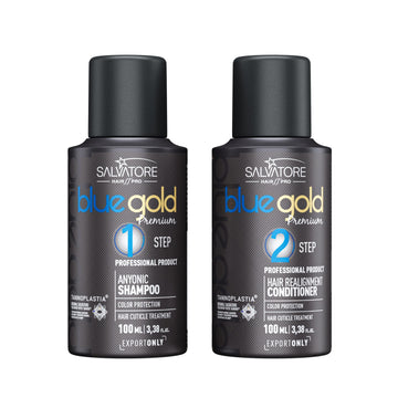 Lissage tanin coffret 100ml original Salvador bleu gold + offert
