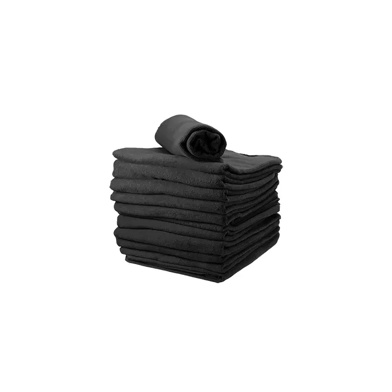 Serviettes Éponge Noires 100% Coton 60x90cm Lot de 12 Academy Alexandrie