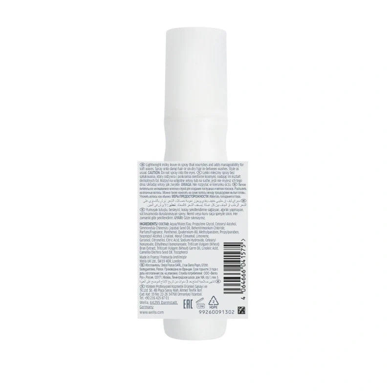 Spray Nourrissant Cheveux Ondulés Milky Waves Nutricurls Wella 1