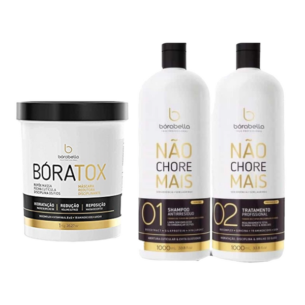 Lissage brésilien protéine de soie, DUO KIT BORABELLA +  BORATOX