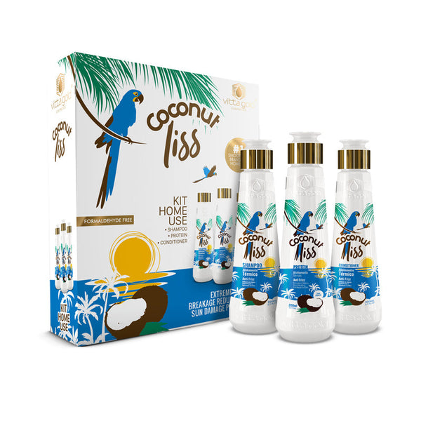 Coconut Liss™ vitta gold 3x200 ml - Ensemble de protéines lissantes pour cheveux